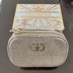 【ディオール】Diorホリデー　2025クリスマス　ゴールドポーチ　ノベルティ