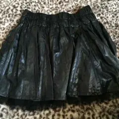 ヒョウ柄 レザー スカート