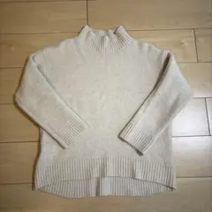 GLOBAL WORK タートルネックセーター M クリーム色　ホワイト