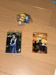 鬼滅の刃 善逸獪岳 カード＋ラバーストラップばんちょうこう