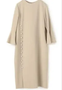 ⭐️専用⭐️【size1】 新品未使用FLICKA サイドパールモチーフワンピース FLICKA]サイドパールワンピース | KOBUNSHA SELECT SHOP