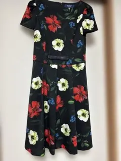 M'S GRACY 花柄 半袖 ひざ丈ワンピース 38