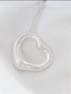 ティファニー　オープン　ハート　ネックレス　シルバー925