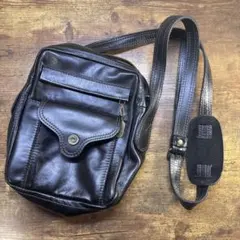 PORTER トスカーナ ブラック オールレザー ショルダーバッグ ポーター