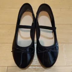 【値下げ】Shoes in Closet 19cm エナメルバレエシューズ 黒