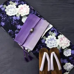 アイイロ♪百花繚乱 百合に涼風☆上質変わり織り大人 浴衣☆高級 浴衣