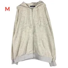 美品　CHIP CLIP アイボリー M パーカー スウェット　裏毛