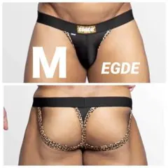 EGDE／LEOPARD スーパーローライズ　バックストラップ　T-バック