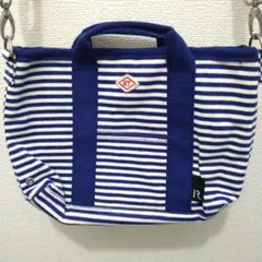 ROOTOTE　ルートート　青白ボーダー　ミニトートバッグ