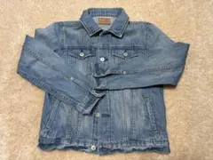 【美品】earth music＆ecology ライトブルーデニムジャケット　M