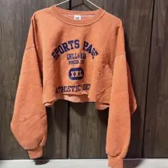 古着 ショート丈 スウェット リメイク