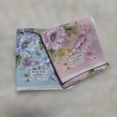 HANAE MORI ハンカチ 2枚セット 花柄