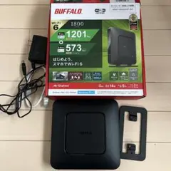 美品　バッファロー Wi-Fiルーター　WSR-1800AX4P-BK