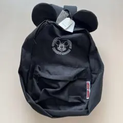 新品未使用品　ミッキーマウス耳付き ブラックリュック