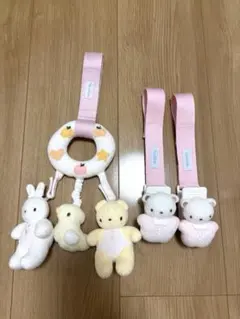 ファミリア　ベビーカークリップ&ベビーカーマスコット