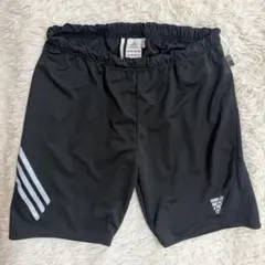 アディダス ハーフパンツ 黒 M 日本製 ランニングパンツ トレーニングウェア