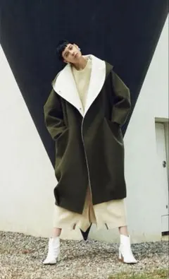 hood long coat blackbymoussy blkbyのサムネイル
