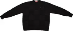 Supreme ブラック ニットセーター チェック柄のサムネイル