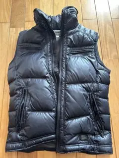 DIESEL ディーゼル ダウンベスト メンズ Lサイズ ブラック 紫 黒