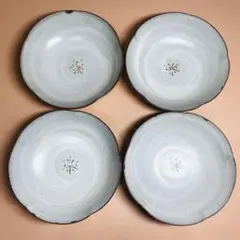 少し大きめの皿　盛り皿　サラダボウル　4枚セット