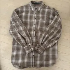 NICE CLAUP チェック柄 長袖シャツ