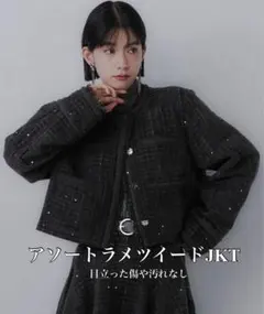 アソートラメツイードジャケット(HARE)