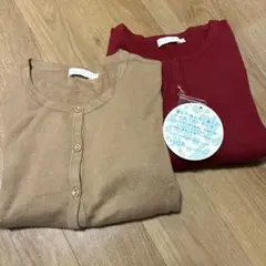 earth music&ecology カーディガン S レッド