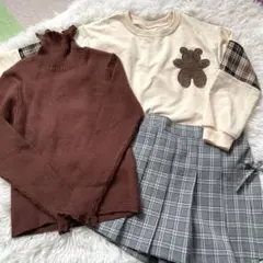 キッズ服　130 まとめ売り　長袖　パンツスカート