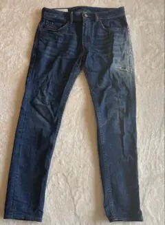 現在生産終了貴重品〗DIESEL ダメージデニムパンツ スキニー ネイビー 