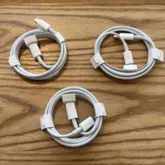 【純正】　Apple Lightning Type-C 3本セット