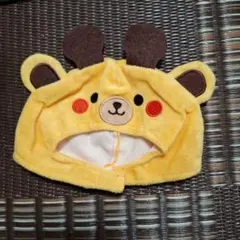 犬用フリース帽子 鹿デザイン イエロー 犬用