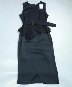 MURUA ワンピース 新品 ブラック 黒 ムルーア ロング フレア 