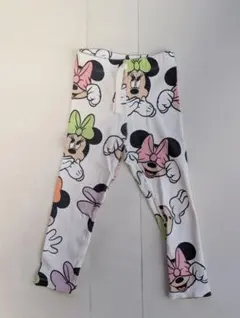 Disney ミニーマウス 総柄 リブパンツ 98cm