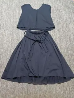 【COMME CA ISM 】ネイビー スカートセットアップ