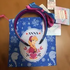 ディズニー アナ カチューシャと巾着 しまむら　アナ雪と雪の女王