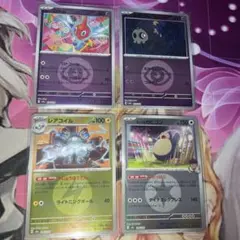 【美品】タイプ別ミラーカード　カビゴン　レアコイル　ヨマワル　ロトム