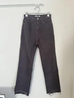 ハイウエストストレートデニム