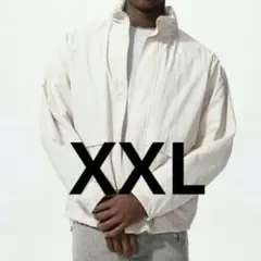 ユニクロ ウインドプルーフスタンドブルゾン オフホワイト XXL