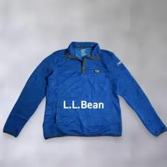 L.L.Beanエルエルビーン エアライト プルオーバー 企業ロゴ ブルーM古着のサムネイル