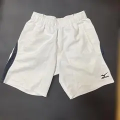 MIZUNO ホワイト/ブラック ハーフパンツ　M