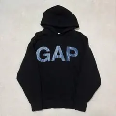 ギャップ GAP プリントパーカー ブラック Mサイズ