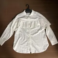 新品　STRAWBERRY-FIELDS フリル付き長袖シャツ