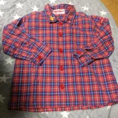 ミキハウス チェック 長袖 シャツ