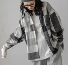 チェック柄シャツジャケット