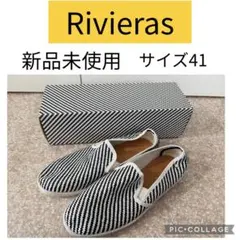 新品】Rivieras パンチングスエードレザー マスタード スリッポン 26 