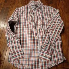 TOMMY HILFIGER チェック柄長袖シャツ S