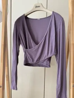 ルルレモン　ラップフロントトップス　カシュクール