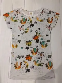 ScoLar スカラー 花柄チュニック丈カットソーのサムネイル