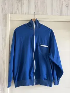 イギリス古着 トラックジャケット 青 ヴィンテージ