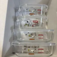 パイレックス　スヌーピー ガラス　ストレージセットのサムネイル